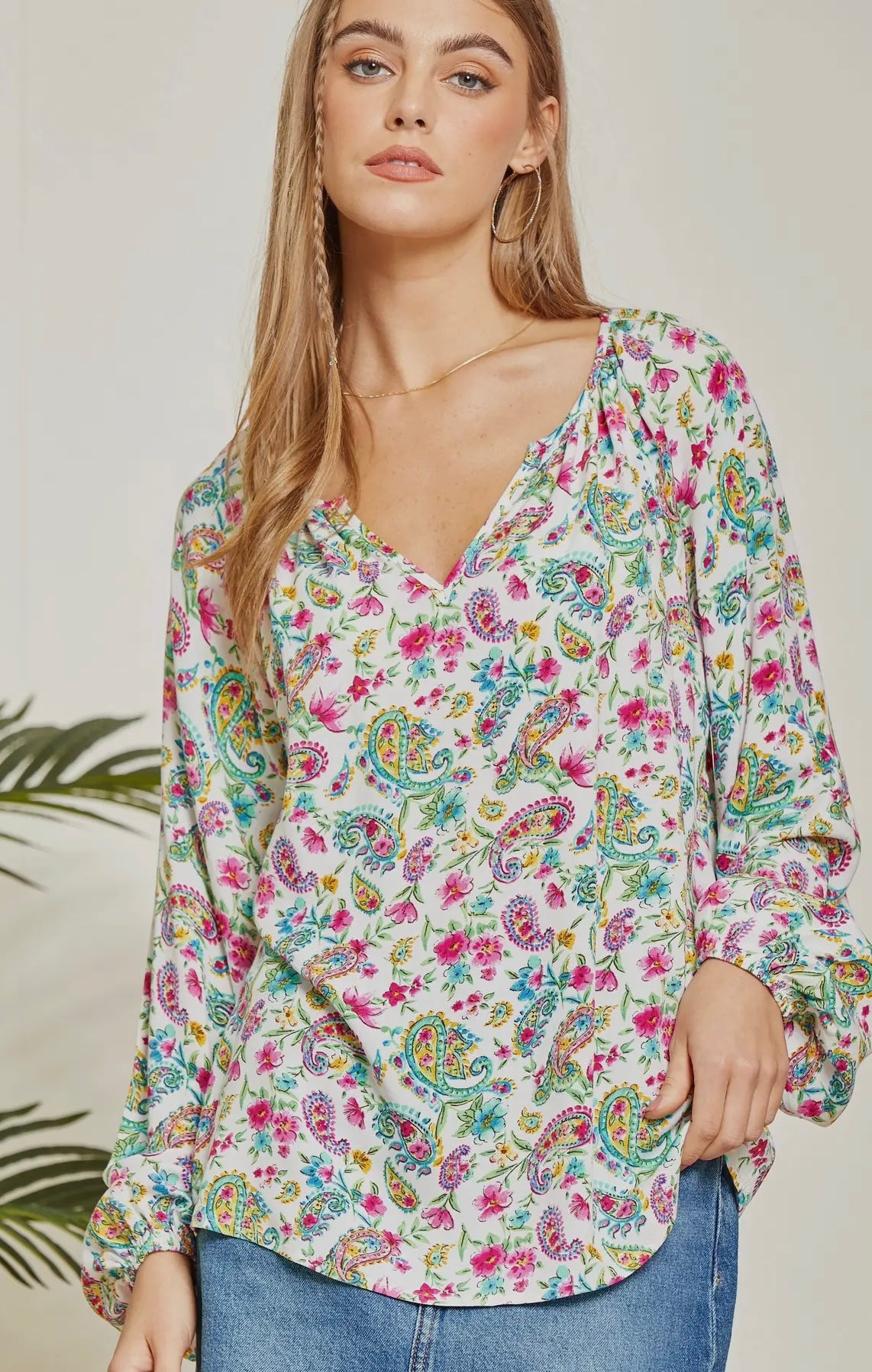 Floral Paisley Blouse