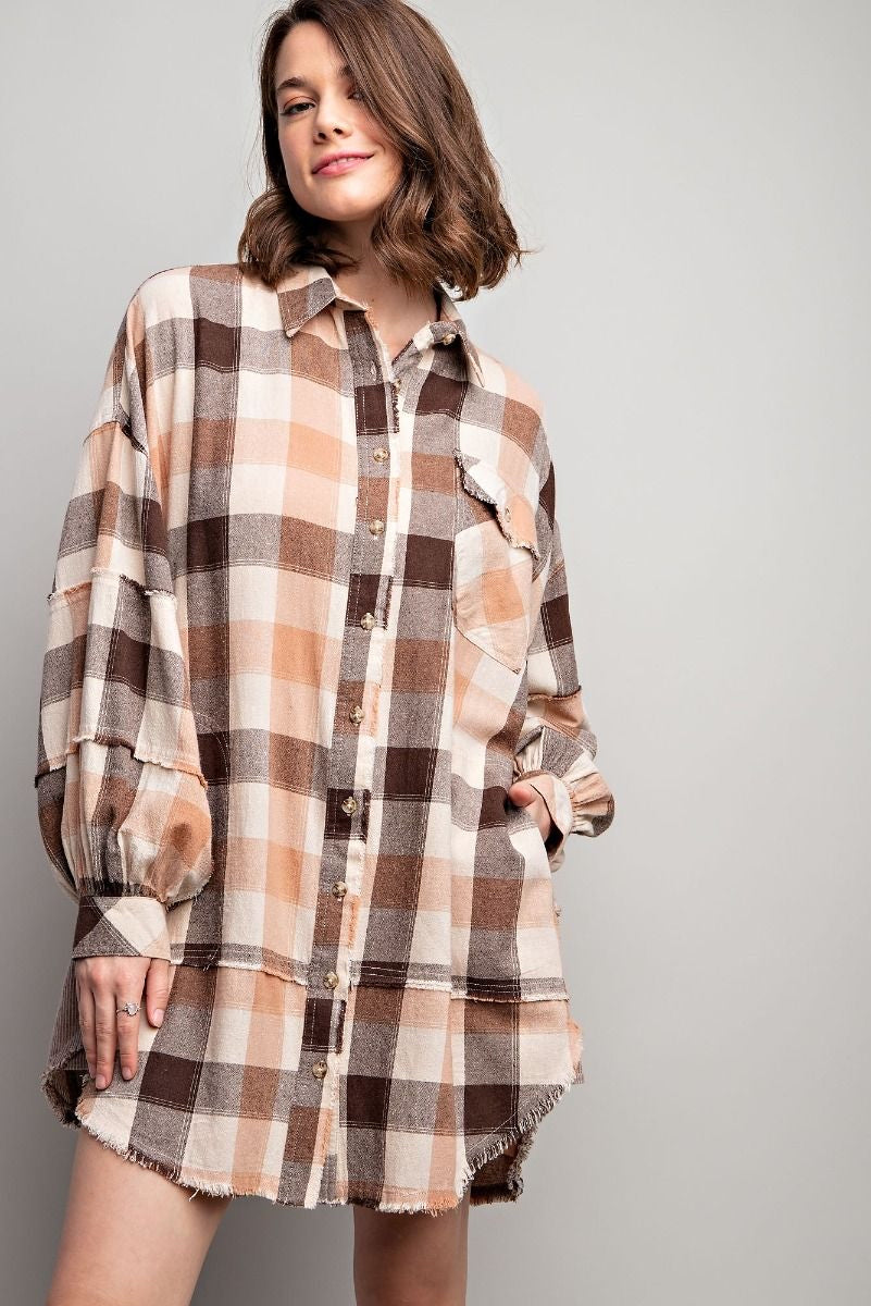 Plaid Oversized Shirt/Dress