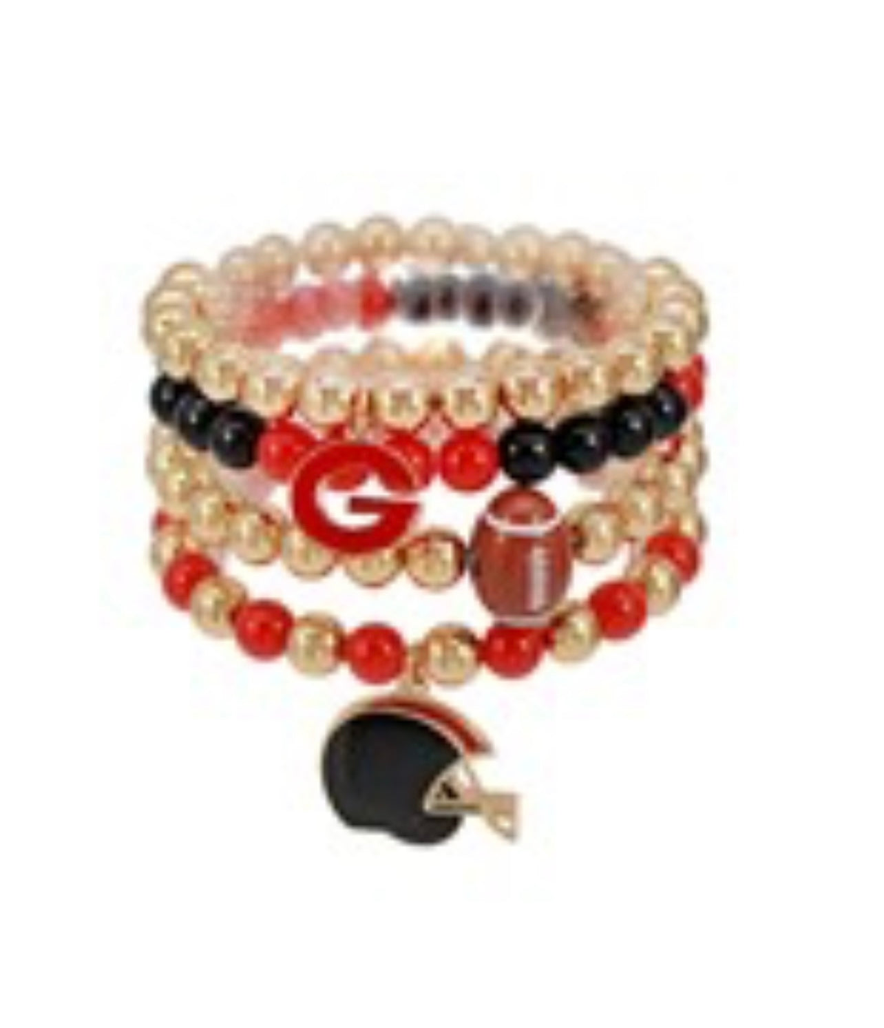 Georgia Game Day Bracelet Set