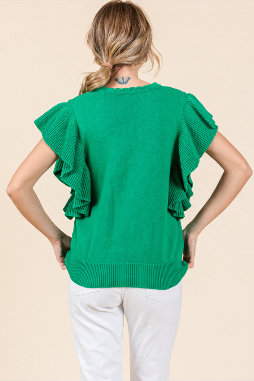 So Soft Green Sweater