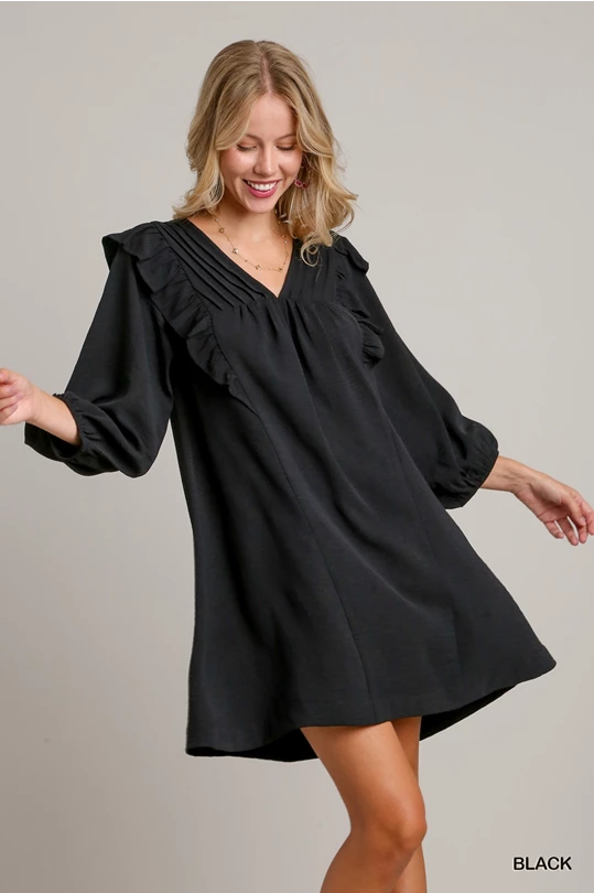 Little Black Umgee Ruffle Dress