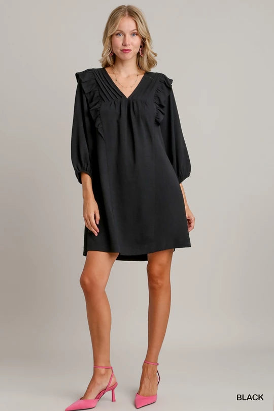 Little Black Umgee Ruffle Dress