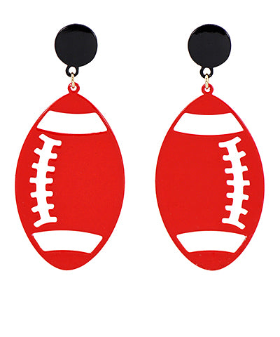 Football Dangle Earrings