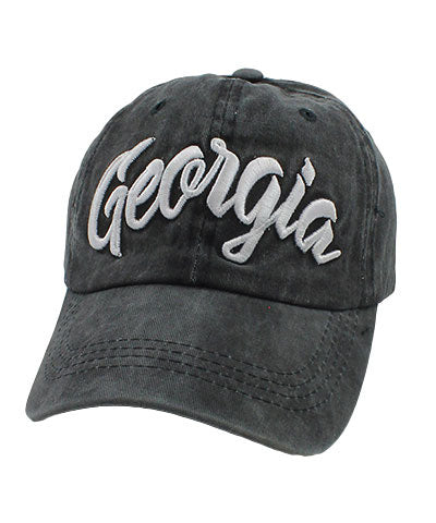 Distressed Georgia Ball Cap