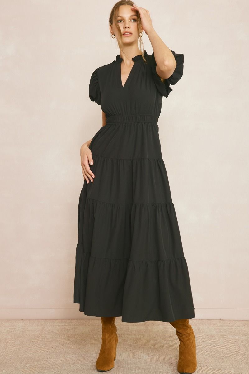 The Black Beauty Midi Dress