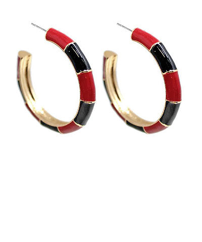 Red & Black Hoops