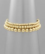 Gold Bead Bracelet