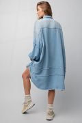 Denim Oversized Shirt Dress