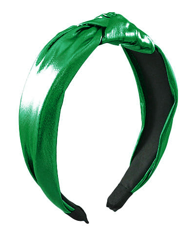 Green Faux Leather Headband