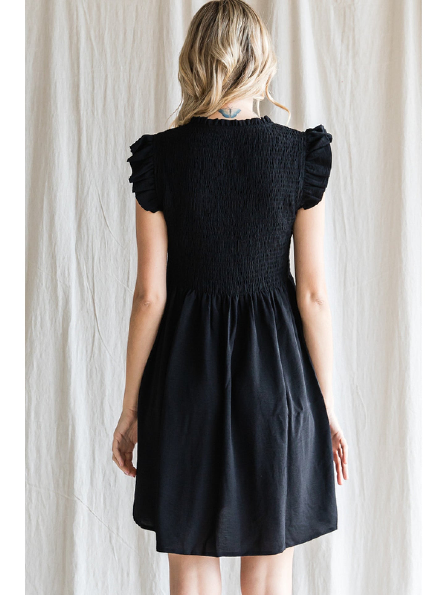 Little Black Baby Doll Dress