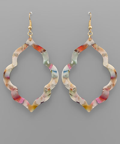 Acrylic Arabesque Earrings