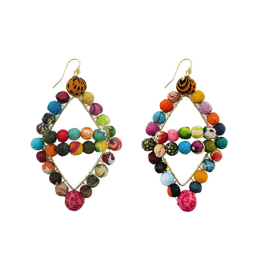 Kantha Trillium Earrings