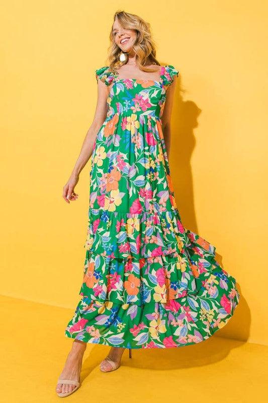 Flutter Into Summer Maxi Dress