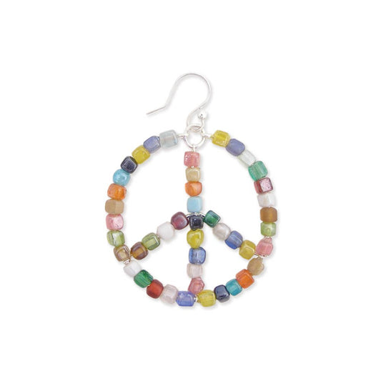 Living in Harmony Peace Sign Earrings