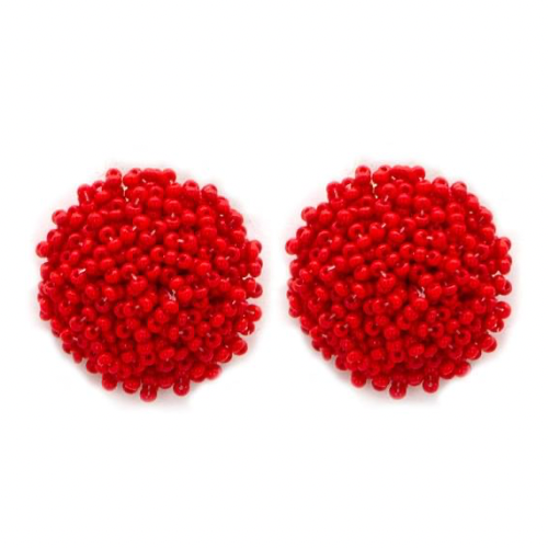 Red Confetti Stud