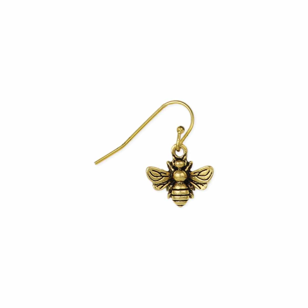 Queen Bee Vintage Gold Bee Earrings