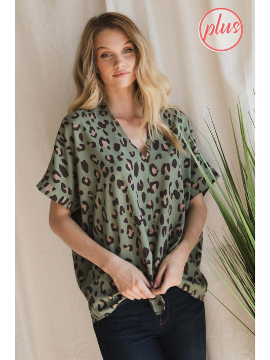 Olive Cheetah Shirt