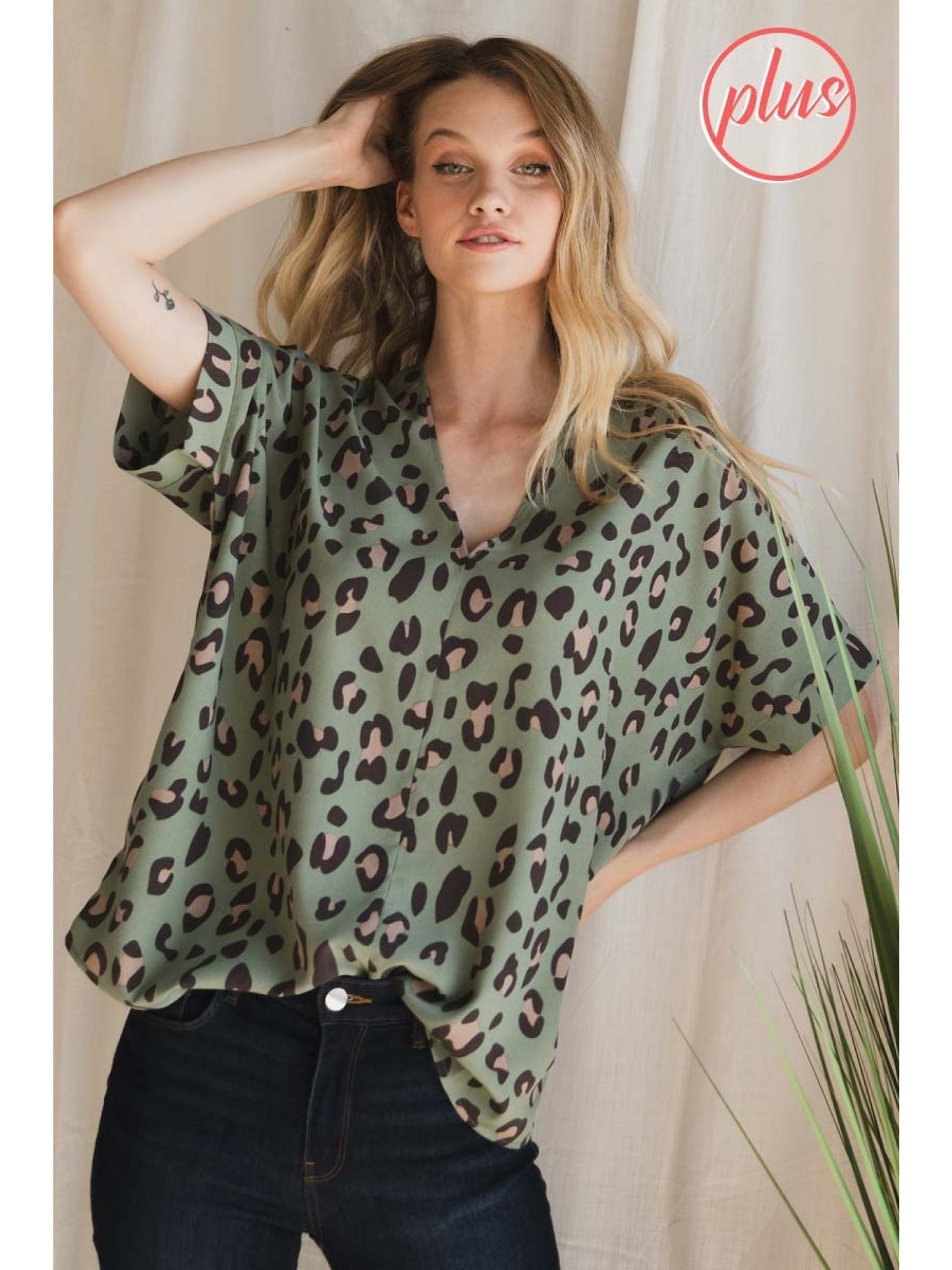 Olive Cheetah Shirt