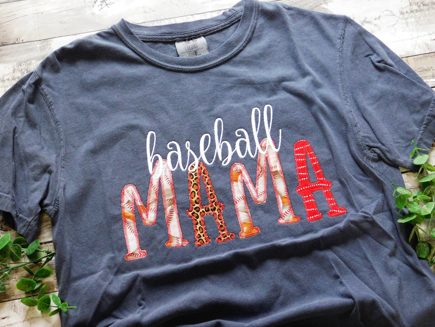 Baseball Mama Applique Tee