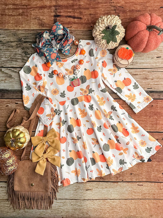 Plenty Of Pumpkins Twirl Dress