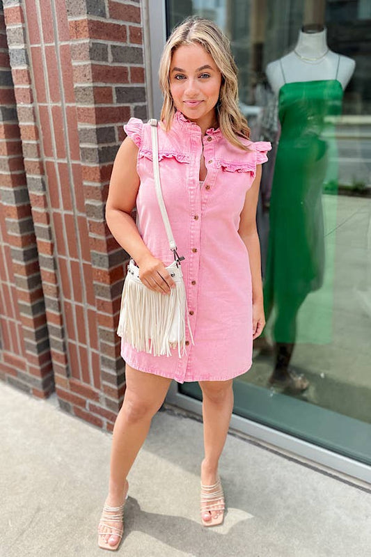 Melanie’s Favorite Pink Denim Dress