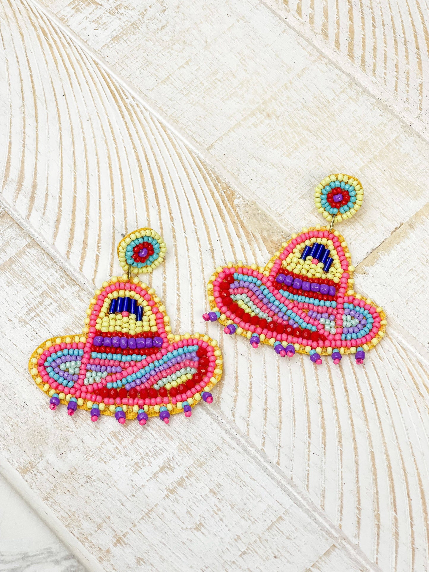 Beaded Sombrero Earrings