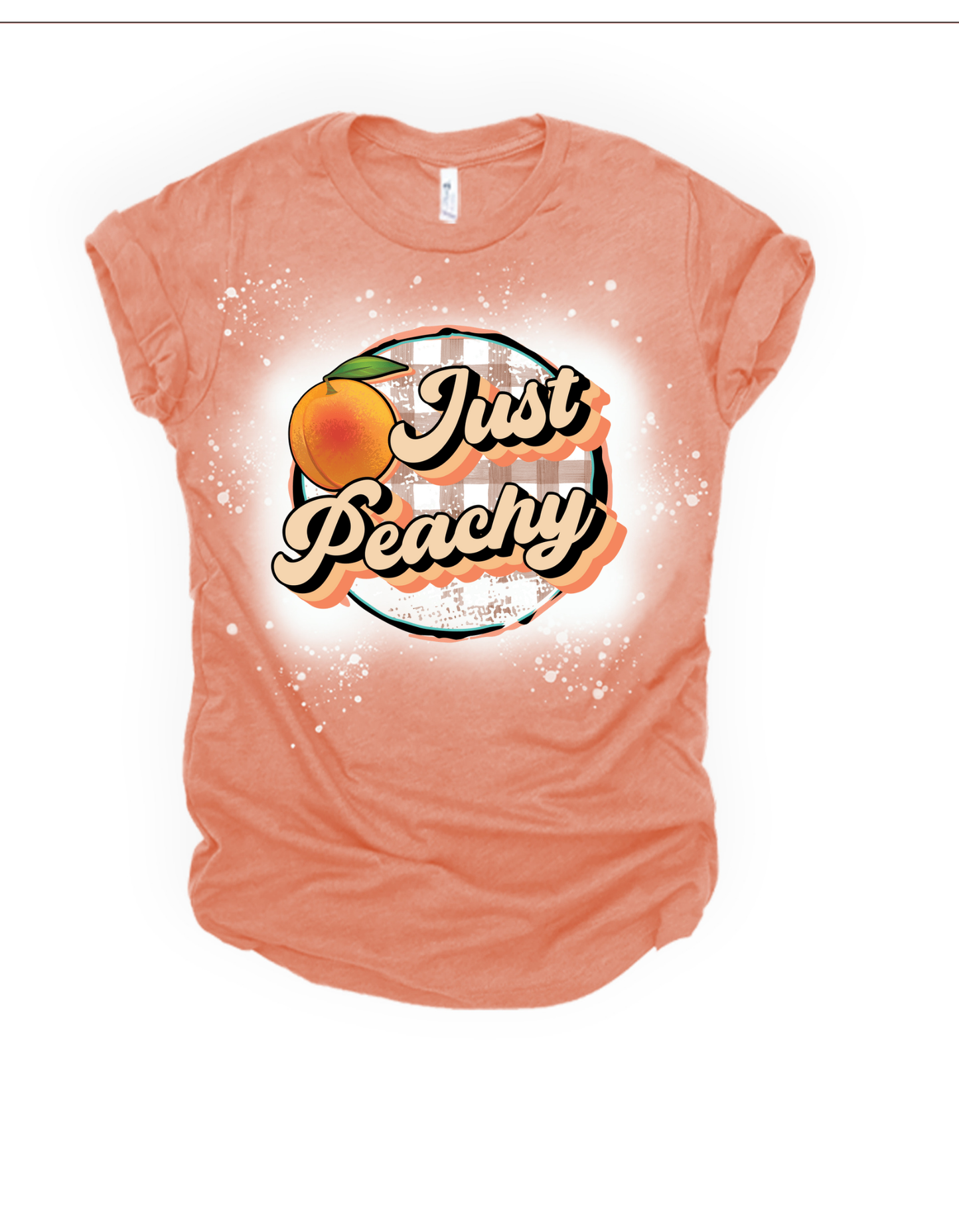 Just Peachy Bleached Tee