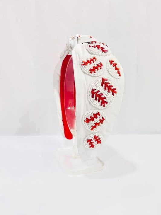 Take Me Out To The Ballgame Beaded Headband