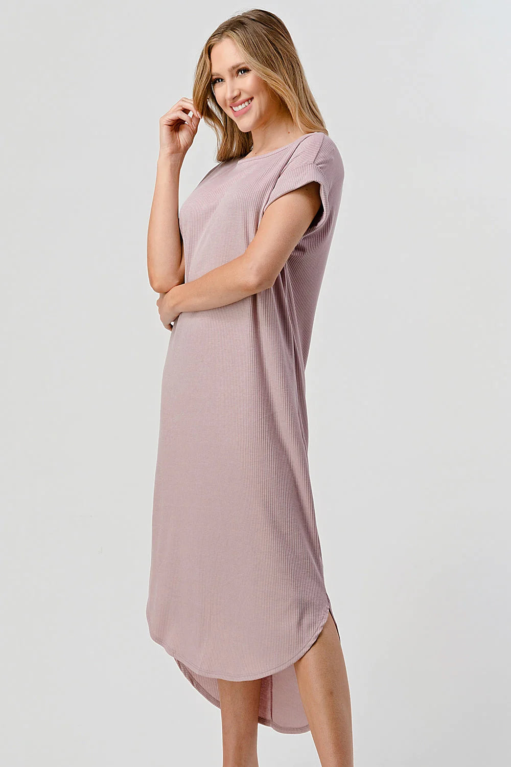 Easy Breezy Ribbed Midi Dress