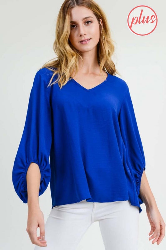 Feeling Royal Dolman Sleeve Blouse